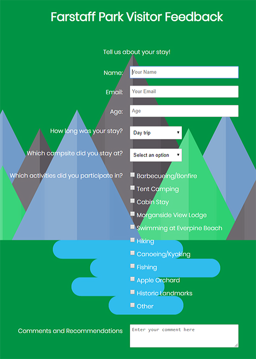 Farstaff Park Survey Form